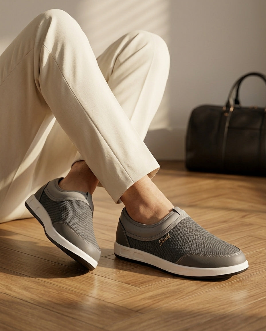 STARLET NS-07 Slip-On Sneakers - Grey