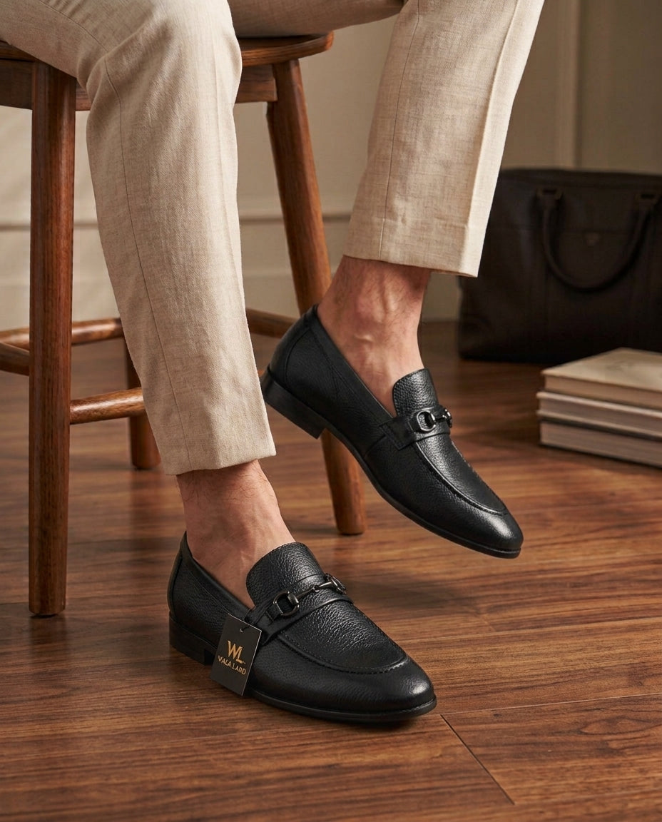Premium Brown Horsebit Loafer - Free Socks Included - Formal Office Wear