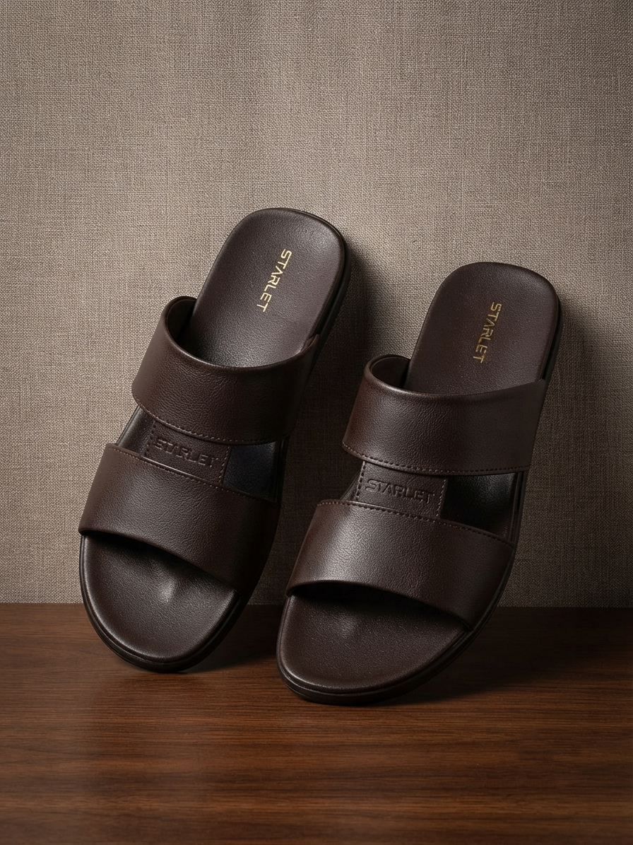 Starlet Minimalist Double-Band Men's Casual Slides