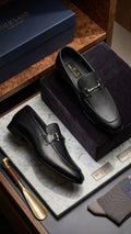 Walkland Premium Horsebit Formal Loafer - Black & Brown